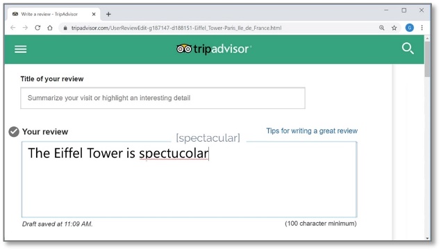 Example of lightkey being used on a webpage